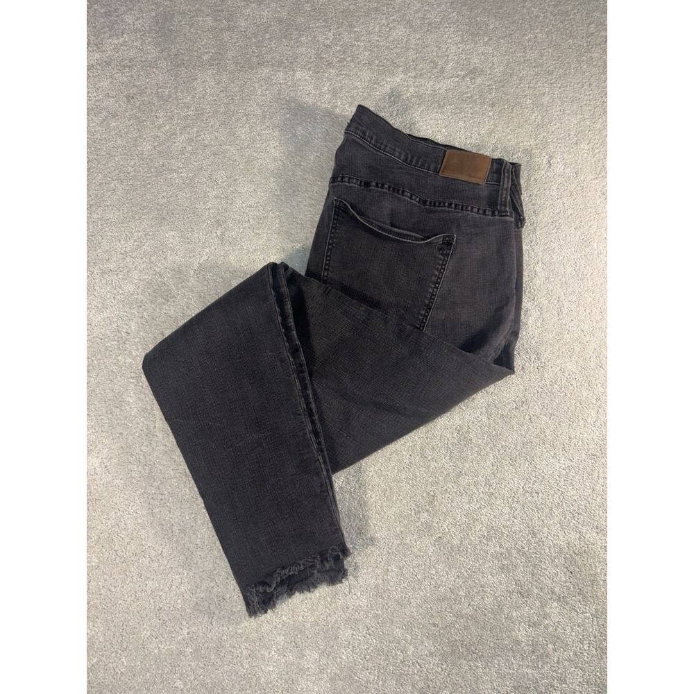 madewell 9in high rise skinny 36 Tall Button Fly Fray